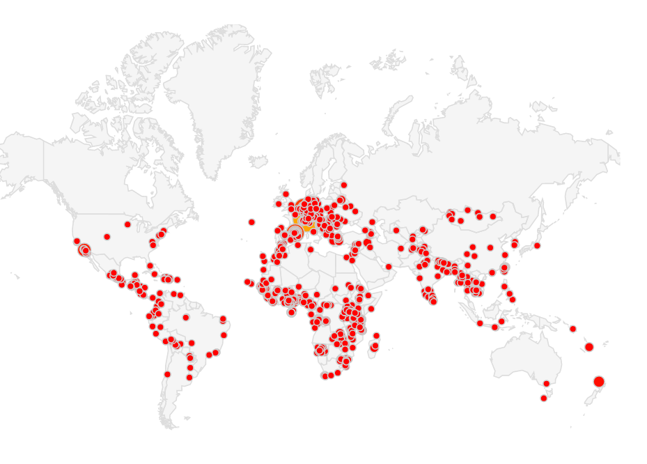 labdoo hubs worldmap